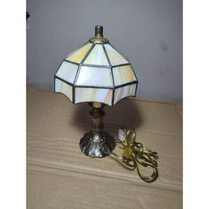 L&LWMC Tiffany Mini Table Lamp With Shade Tested & Works